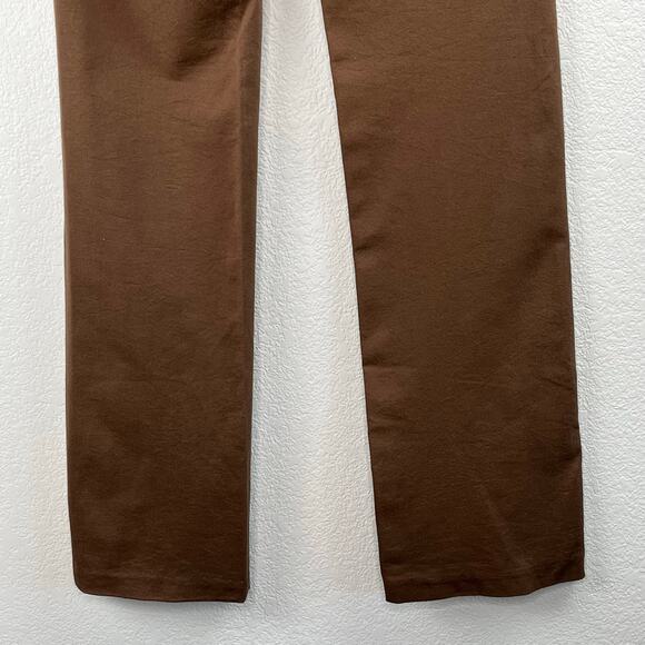 Max Studio Mid-Rise Straight Leg Stretchy Brown Pants NWT Size 0 - Picture 11 of 13